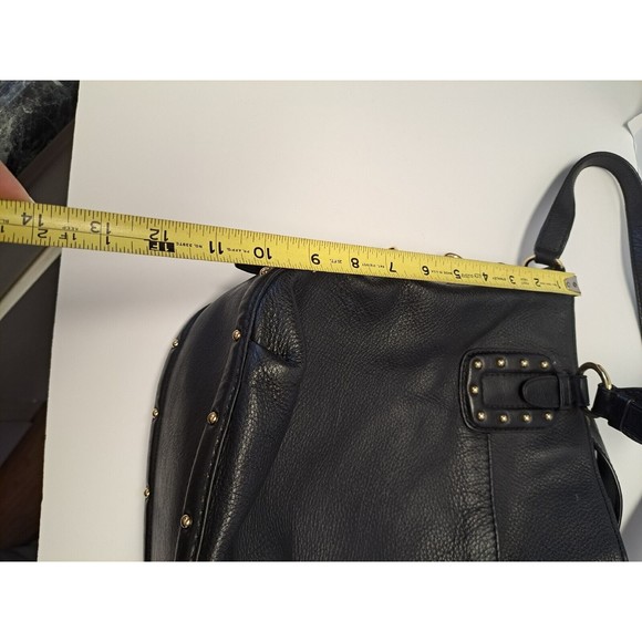 MICHAEL KORS Large Black Leather Studded Buckle Handbag/Shoulder Strap Tote Chic - Picture 12 of 14